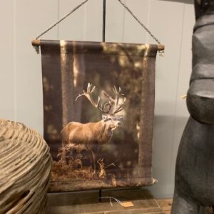 Wanddoek op Hanger 'Hert'