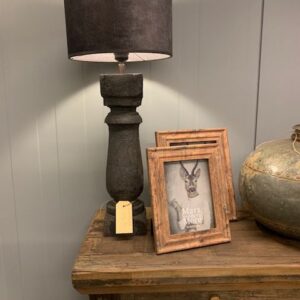Balusterlamp Old Black M Compleet met kap