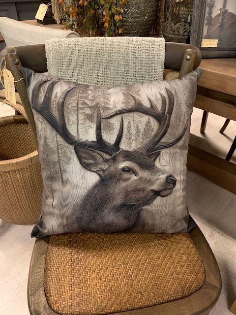 Kussen Velours 'Hert'