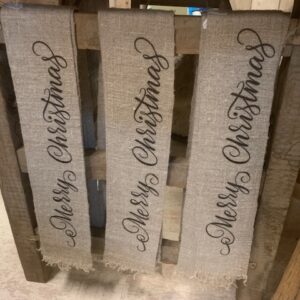 Shabby lint 'Merry Christmas'