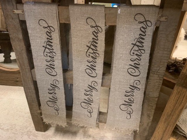 Shabby lint 'Merry Christmas'