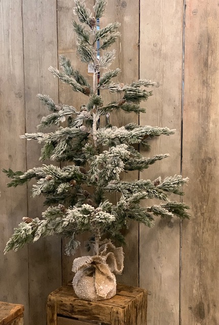 Kunst Dennenboom met Dennenappels 120cm - Afbeelding 4