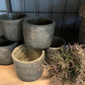 Pot Steen Grijs XS