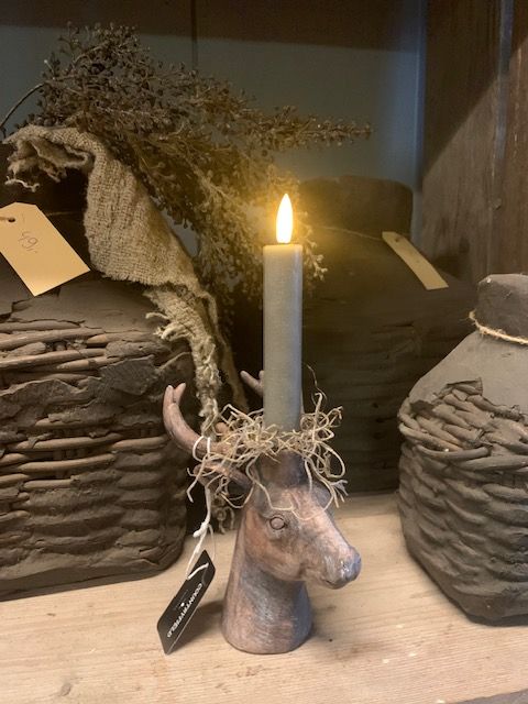 Kandelaar 'Hert' Bruin - Afbeelding 3