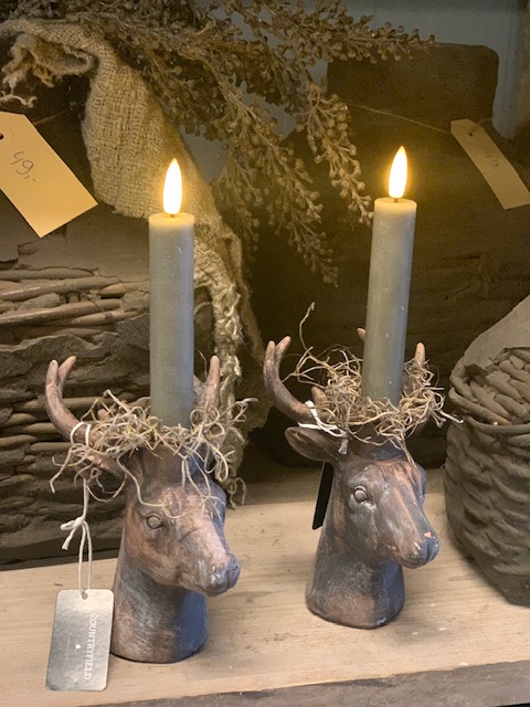 Kandelaar 'Hert' Bruin - Afbeelding 2