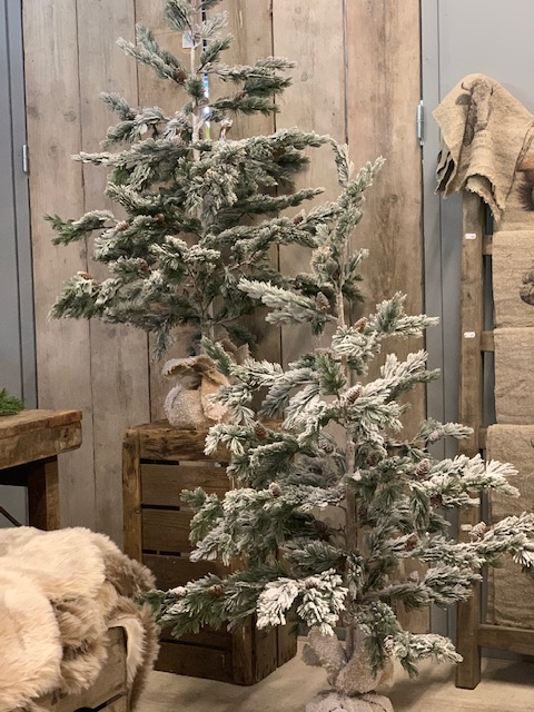 Kunst Dennenboom met Dennenappels 120cm - Afbeelding 2