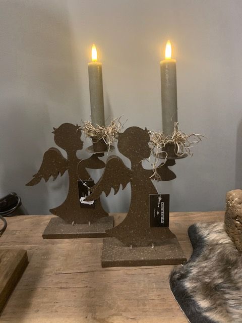 Kandelaar Metaal 'Engel'