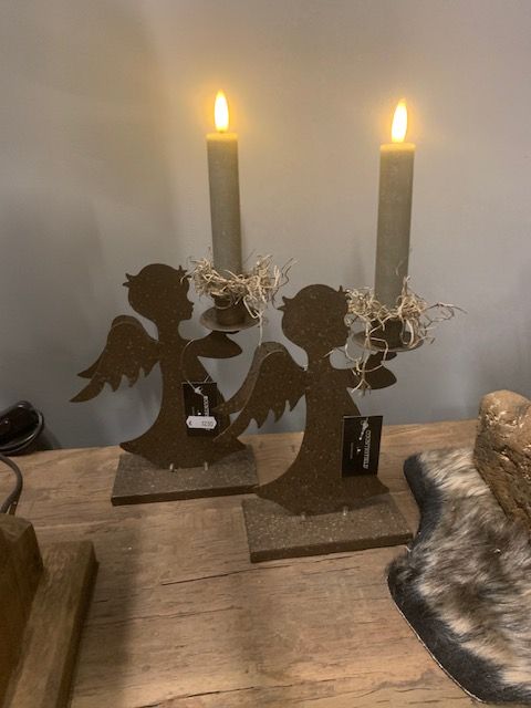 Kandelaar Metaal 'Engel' - Afbeelding 3