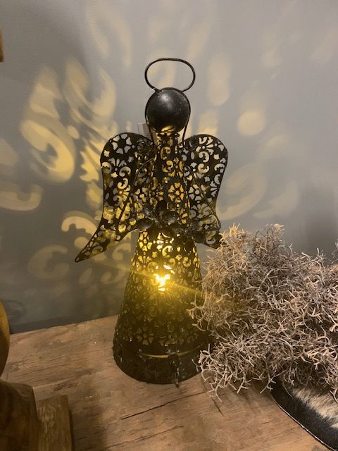 Engel Metaal met Verlichting