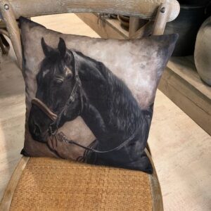 Kussen Velours 'Paard'
