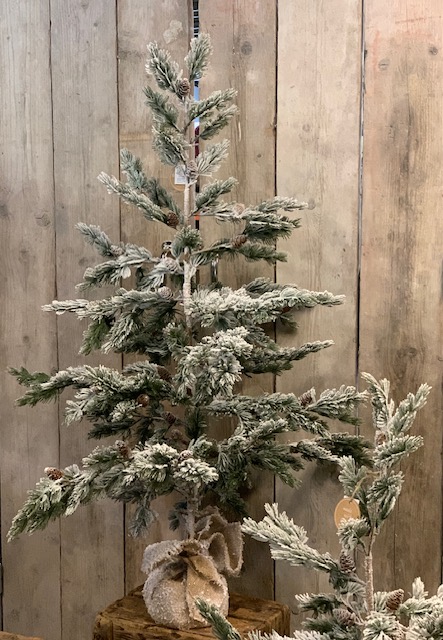 Kunst Dennenboom met Dennenappels 120cm