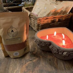 Geur Kaarsenzand incl. 4 lontjes. Amber