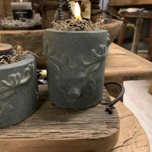 Brynxz Waxinehouder Steen 'Hert' Grey L