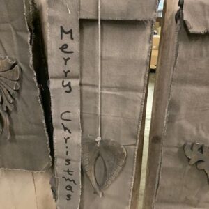 Kalkdoek Vleugels Merry Christmas