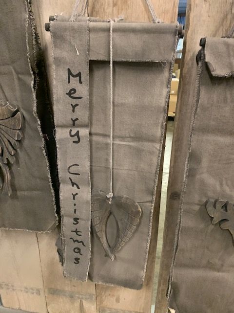 Kalkdoek Vleugels Merry Christmas