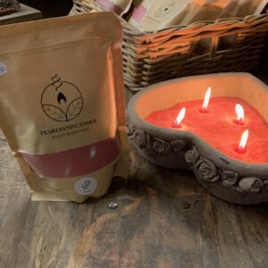 geur Kaarsenzand incl 4 lontjes Rose