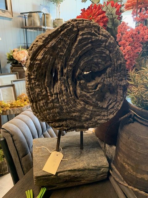 Houten Ornament Op Standaard