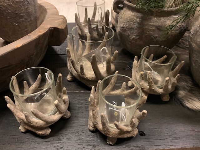 Windlicht 'Gewei' M - Afbeelding 3