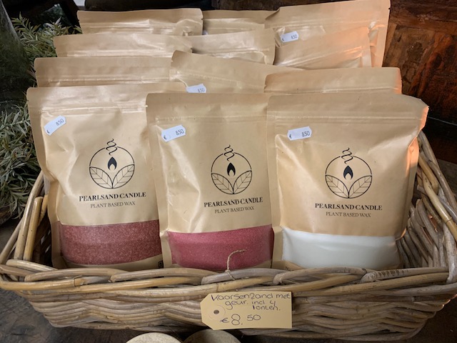 geur Kaarsenzand incl 4 lontjes Rose - Afbeelding 2