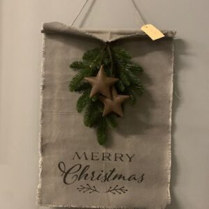 Kalkdoek Nobilistoef Met Sterren Merry Christmas