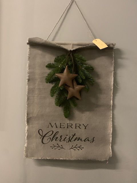 Kalkdoek Nobilistoef Met Sterren Merry Christmas