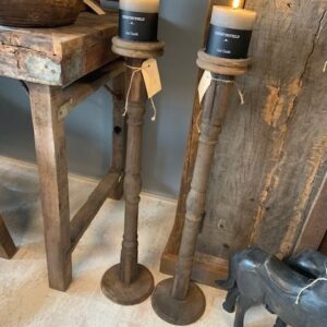 Houten Kandelaar Hoog