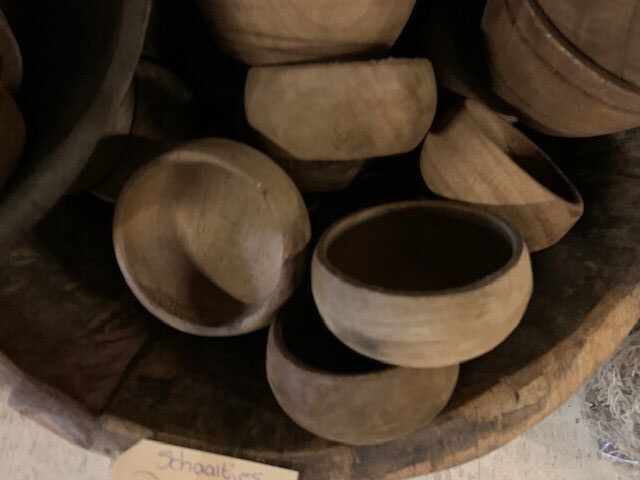 Schaaltje Hout Rond - Afbeelding 2