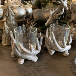 Waxinehouder Gewei Bruin