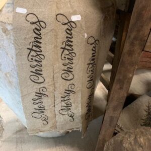 Shabby lint 'Merry Christmas'