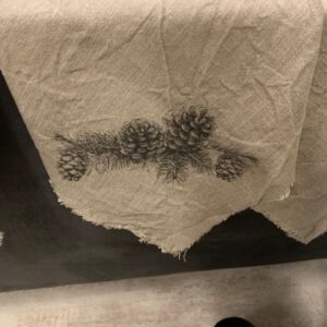 Shabbydoek Dennenappel