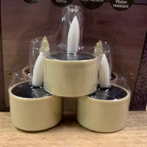 Solar Waxinelichtjes 3 stuks Beige