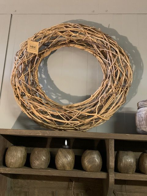 Krans Half open Naturel 60cm